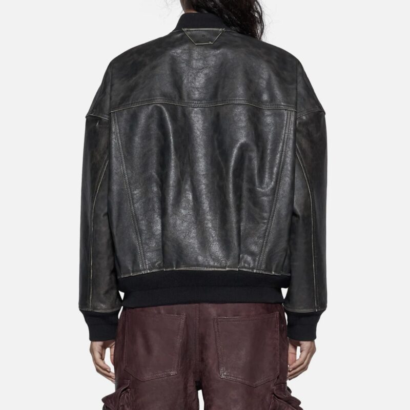 BOMBER IN SKIN - BLACK - Image 3