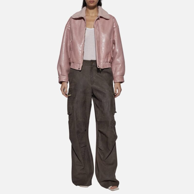 BOMBER IN SHEARLING - ROSA - Image 2