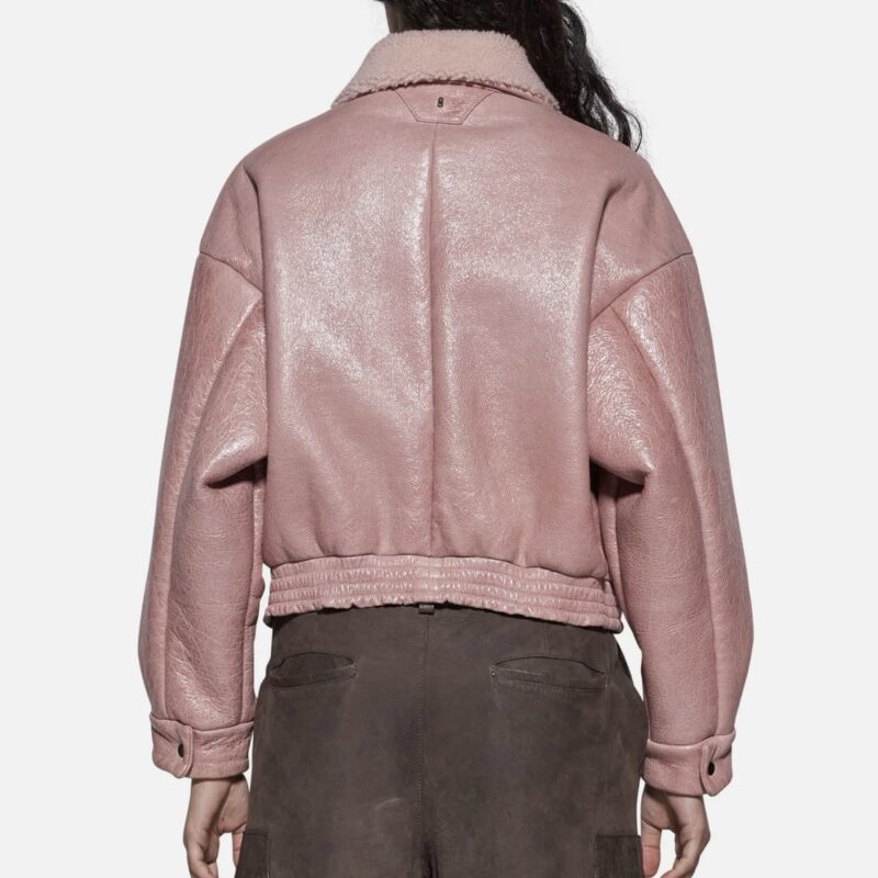 BOMBER IN SHEARLING - ROSA - Image 3