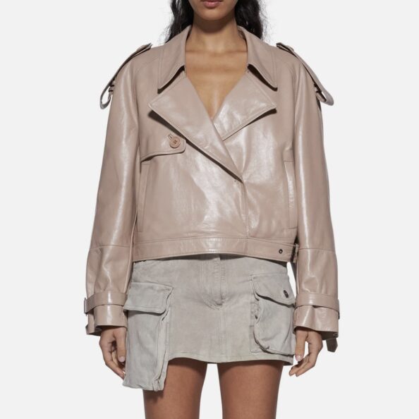 JACKET IN SKIN -NUDE