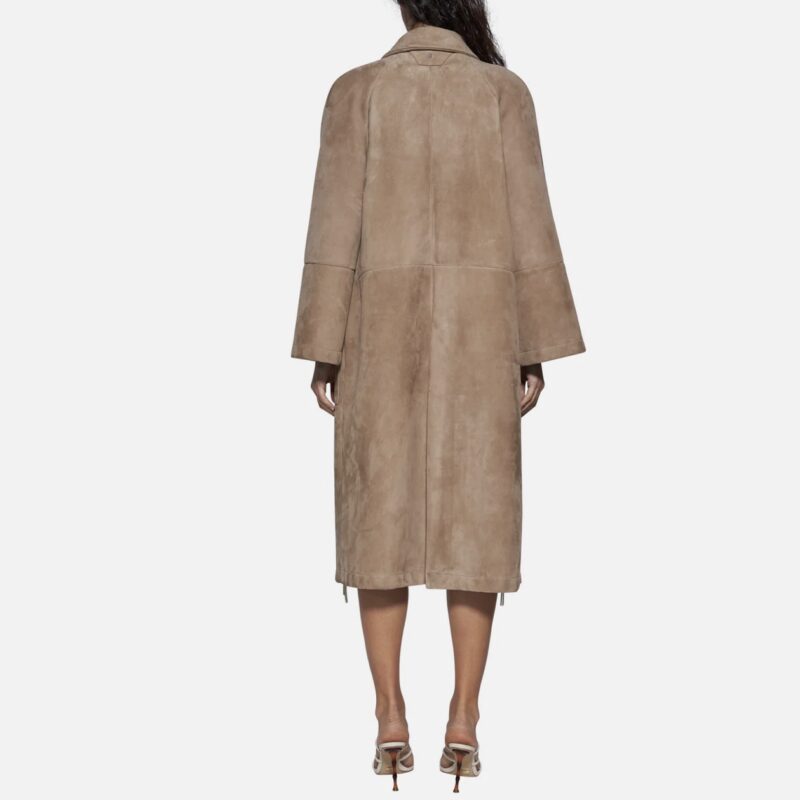 COAT IN SUEDE - SAND - Image 3