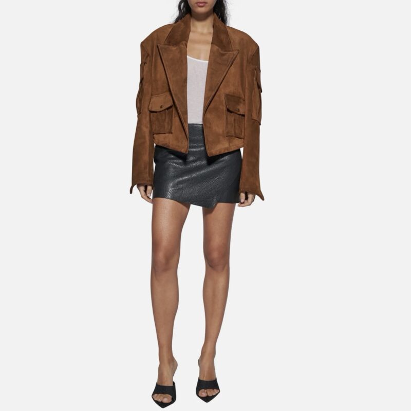 BLAZER IN SUEDE - TOBACCO - Image 2