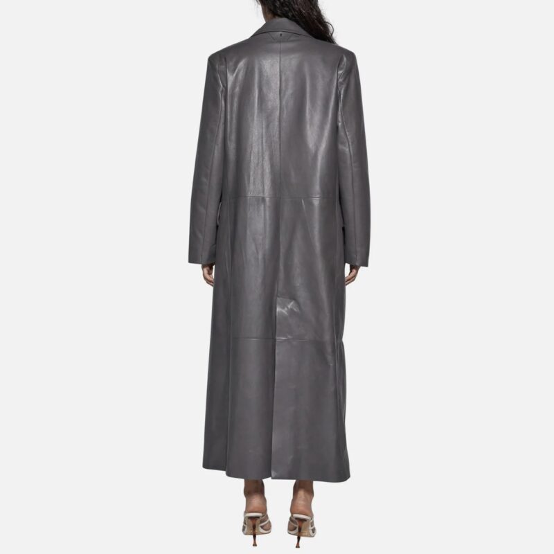 COAT IN SKIN - SMOKE - Image 3