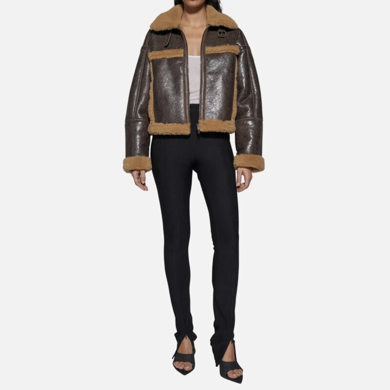 JACKET IN SHEARLING - BROWN - Image 2