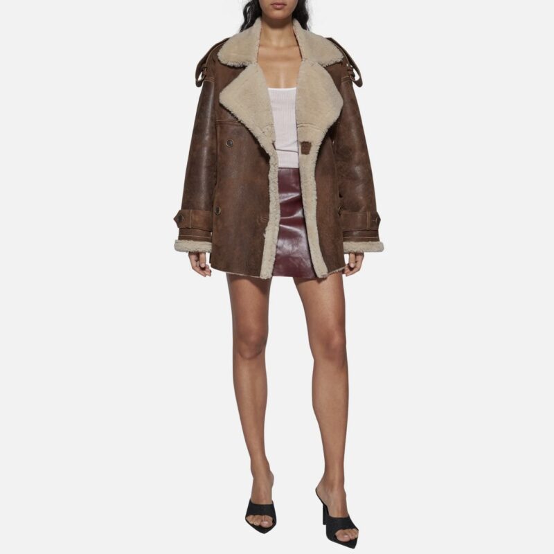 JACKET IN SHEARLING - CAMEL - Image 2