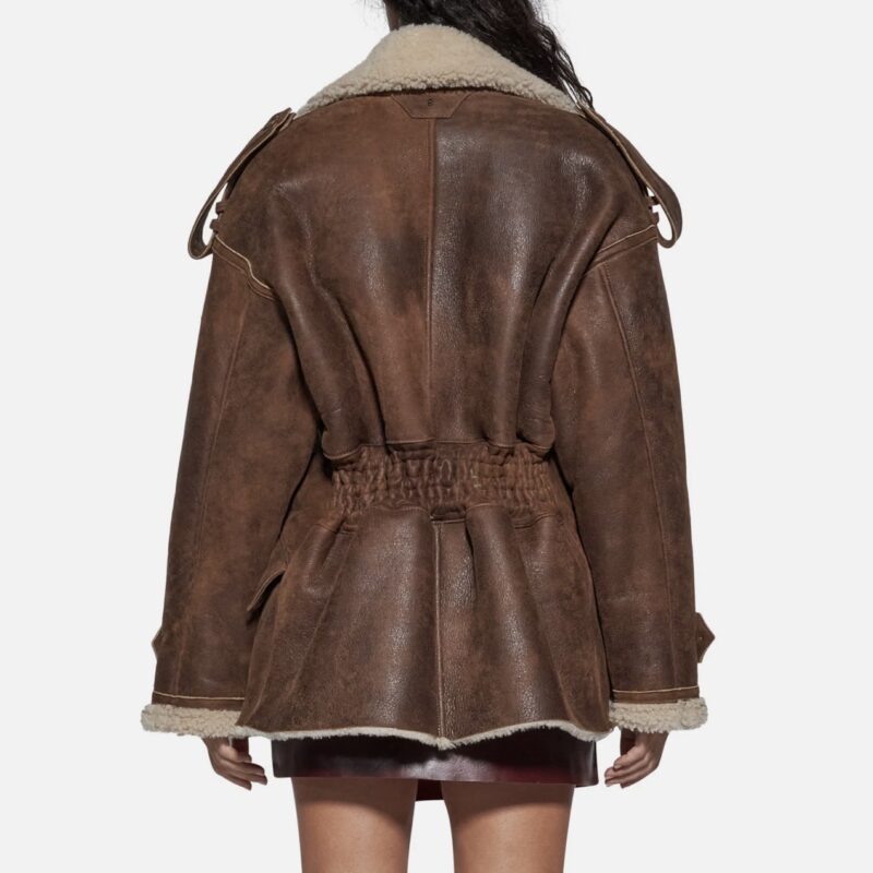 JACKET IN SHEARLING - CAMEL - Image 3