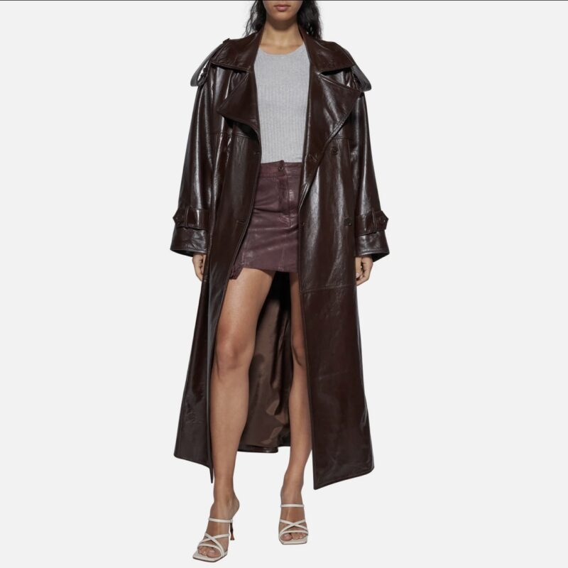 COAT IN SKIN - TESTA DI MORO - Image 2