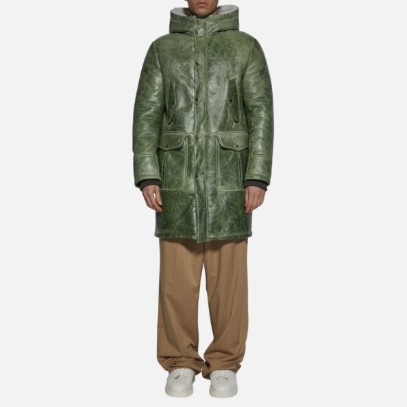 SHEARLING IN JACKET - GREEN