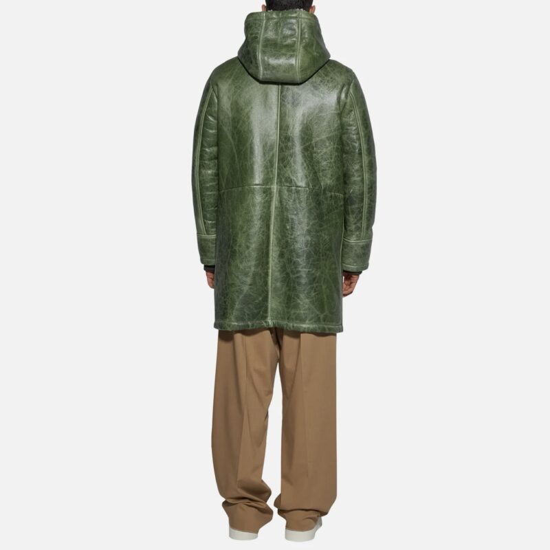SHEARLING IN JACKET - GREEN - Image 3