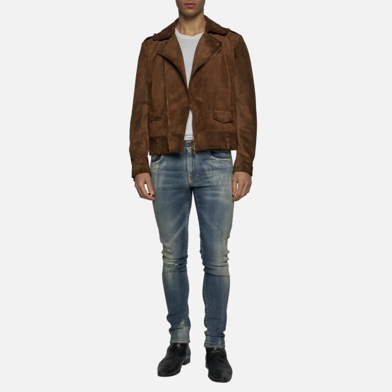 BIKER IN SUEDE - BROWN - Image 2