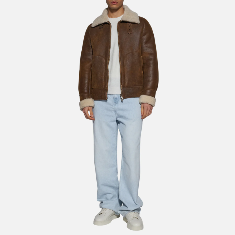 JACKET IN SHEARLING - CAMEL - Image 2