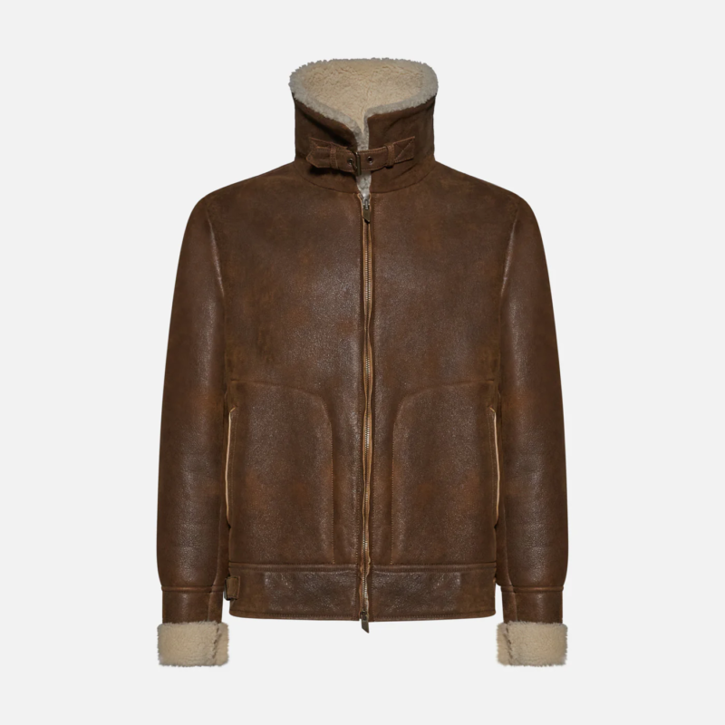JACKET IN SHEARLING - CAMEL - Image 3