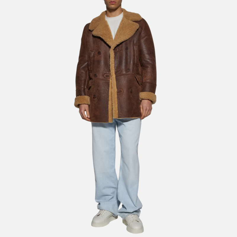 JACKET IN SHEARLING - RUST - Image 2
