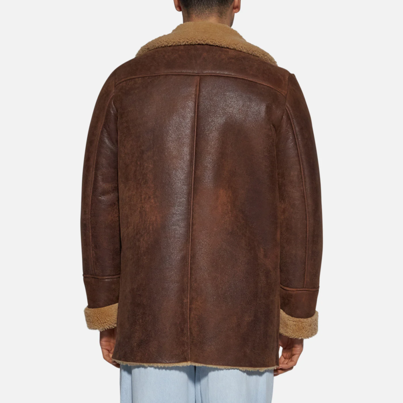 JACKET IN SHEARLING - RUST - Image 3