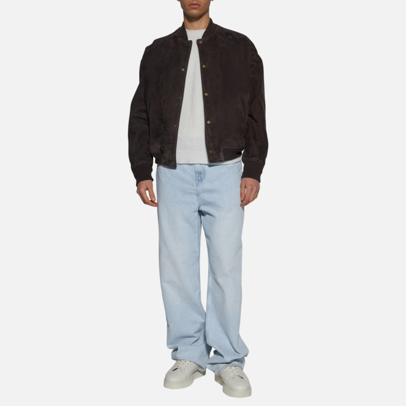 JACKET IN SUEDE - BROWN - Image 2