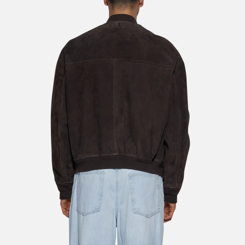 JACKET IN SUEDE - BROWN - Image 3