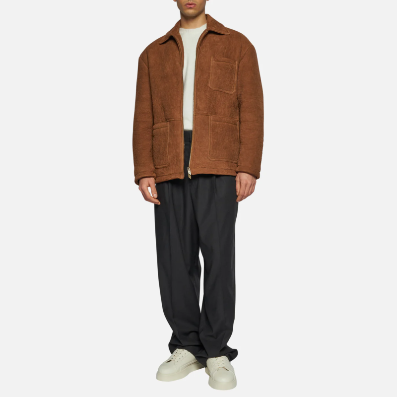 SUEDE JACKET - TOBACCO - Image 2