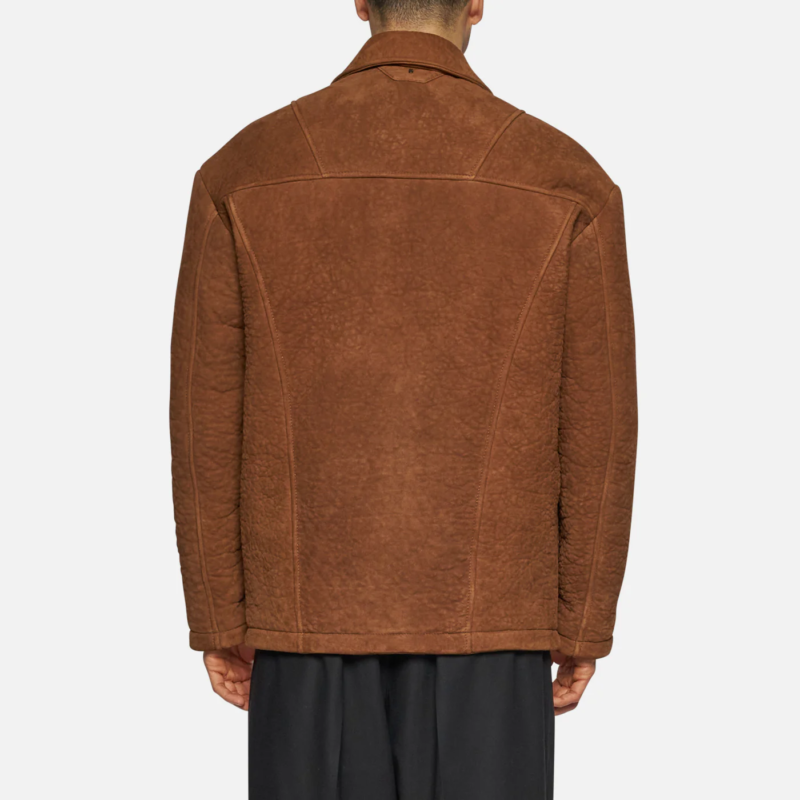 SUEDE JACKET - TOBACCO - Image 3