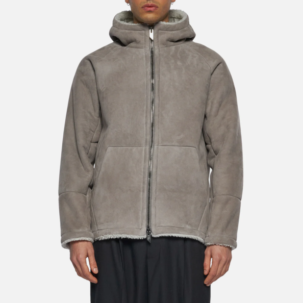 SWEATSHIRT IN SHEARLING - GREY