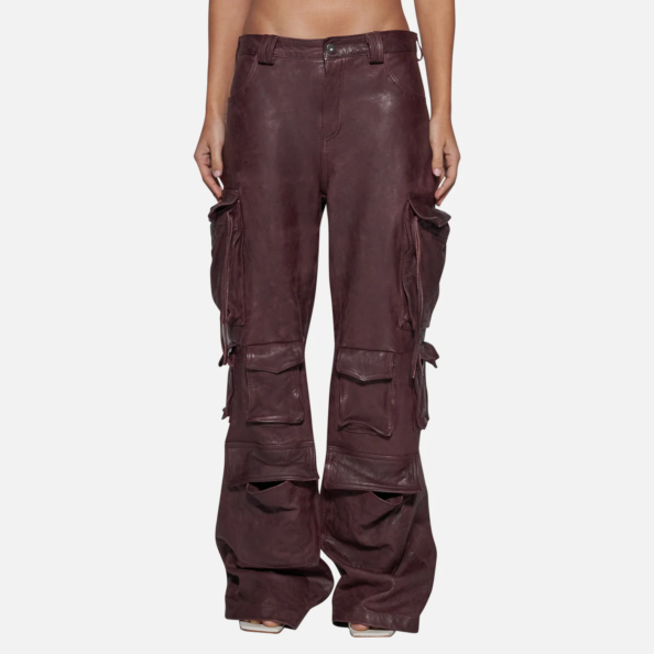 PANT IN SKIN - PRUNE