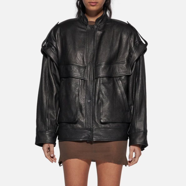 LEATHER JACKET - BLACK