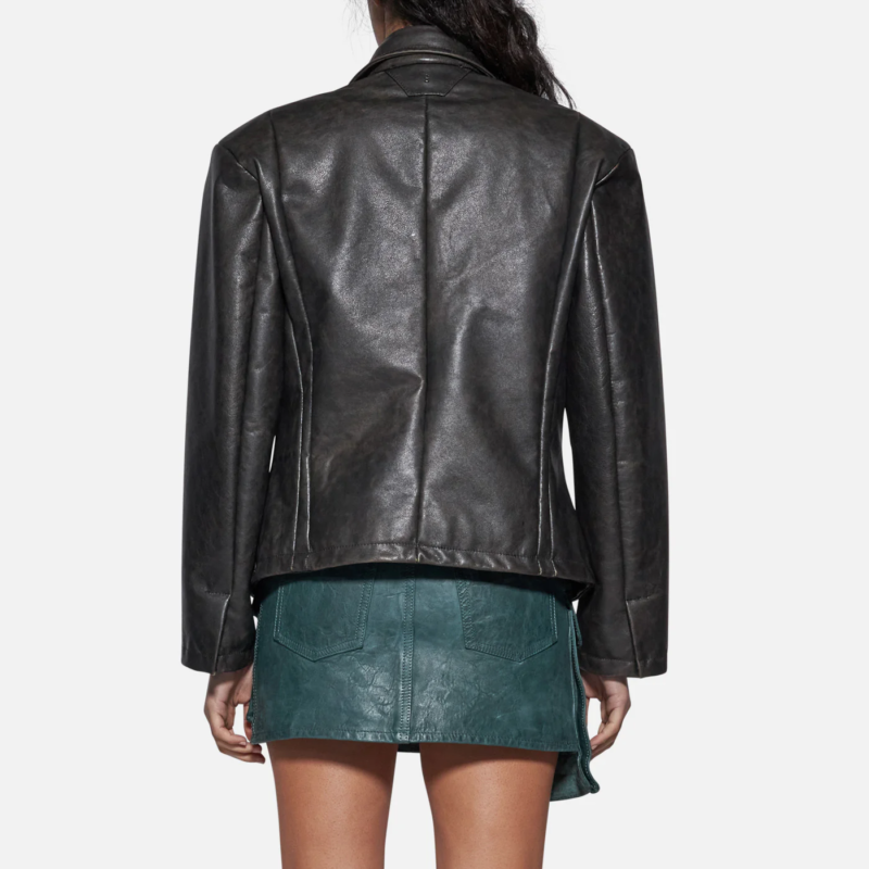 BLAZER IN SKIN - BLACK - Image 3