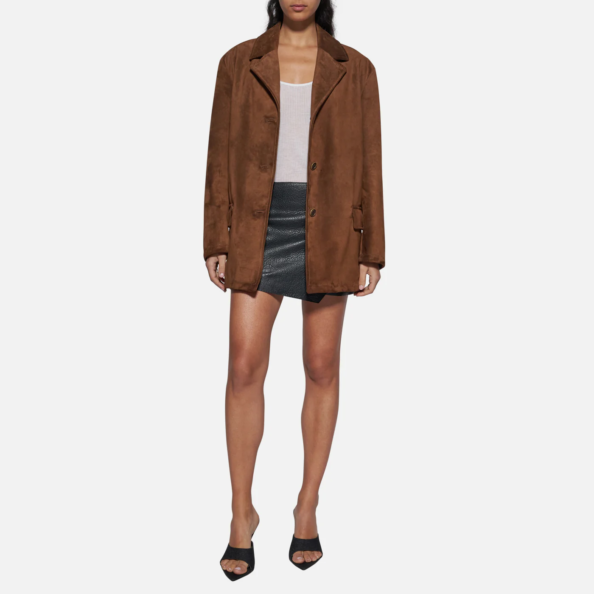 SUEDE JACKET - TOBACCO