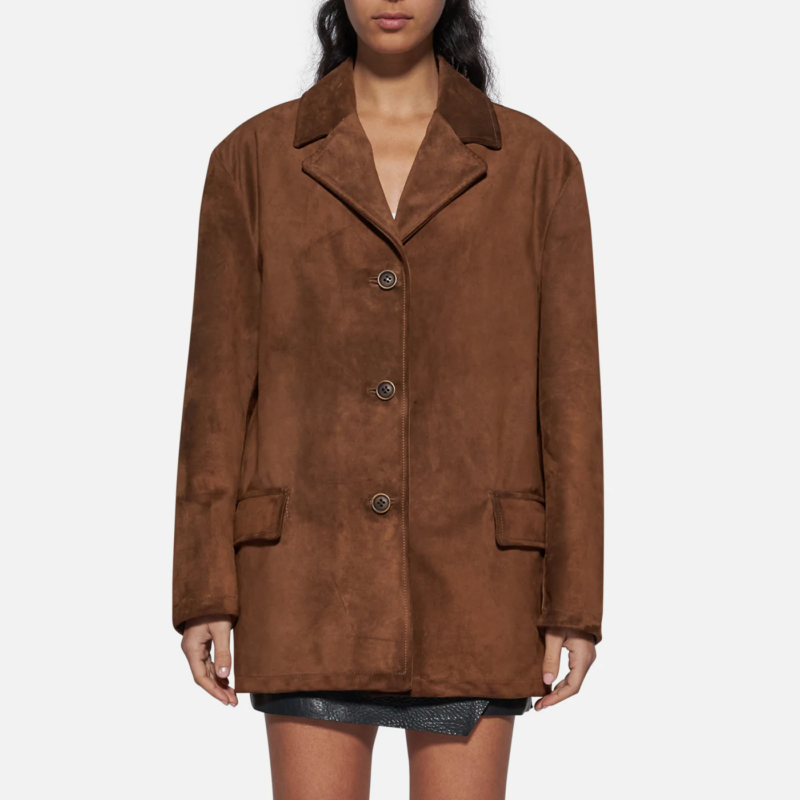 SUEDE JACKET - TOBACCO - Image 2