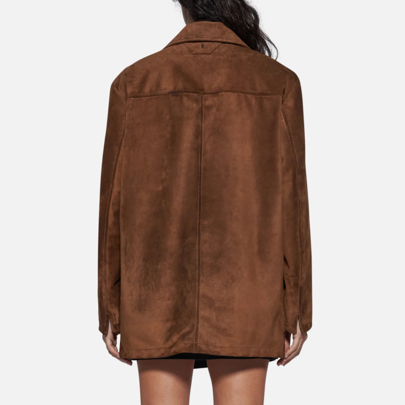 SUEDE JACKET - TOBACCO - Image 3