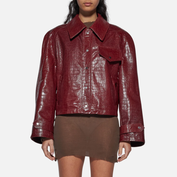 JACKET IN SKIN - BORDEAUX