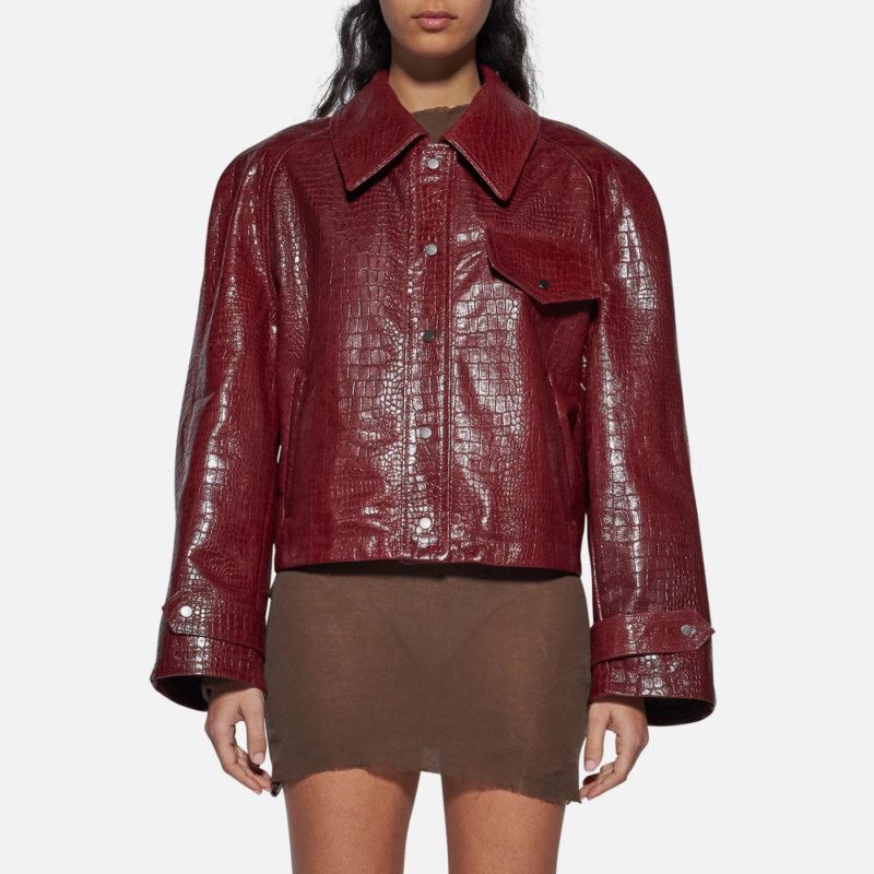JACKET IN SKIN - BORDEAUX