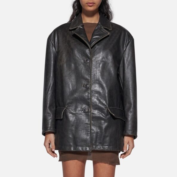 LEATHER JACKET - BLACK