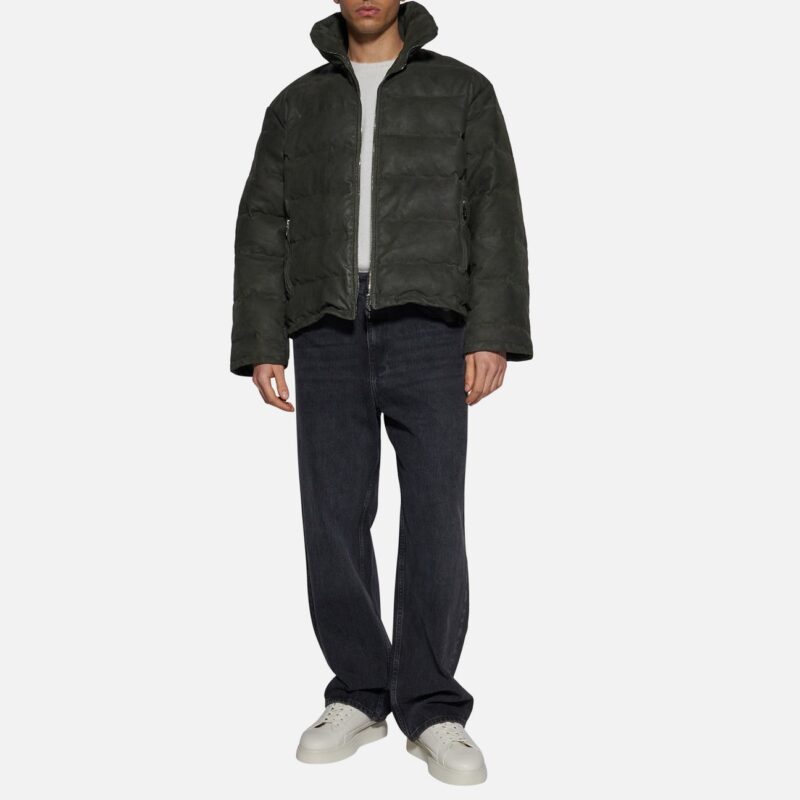 DOWN JACKET IN SKIN - DARK GREEN - Image 2