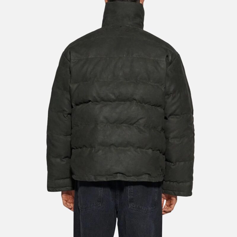 DOWN JACKET IN SKIN - DARK GREEN - Image 3